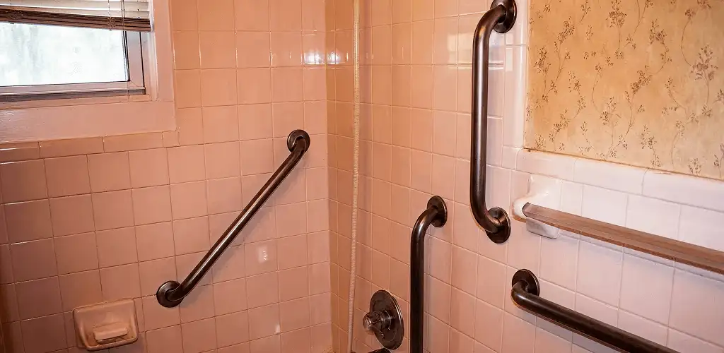 Shower grab bar installation for bathroom safety and accessibility in Stamford, CT