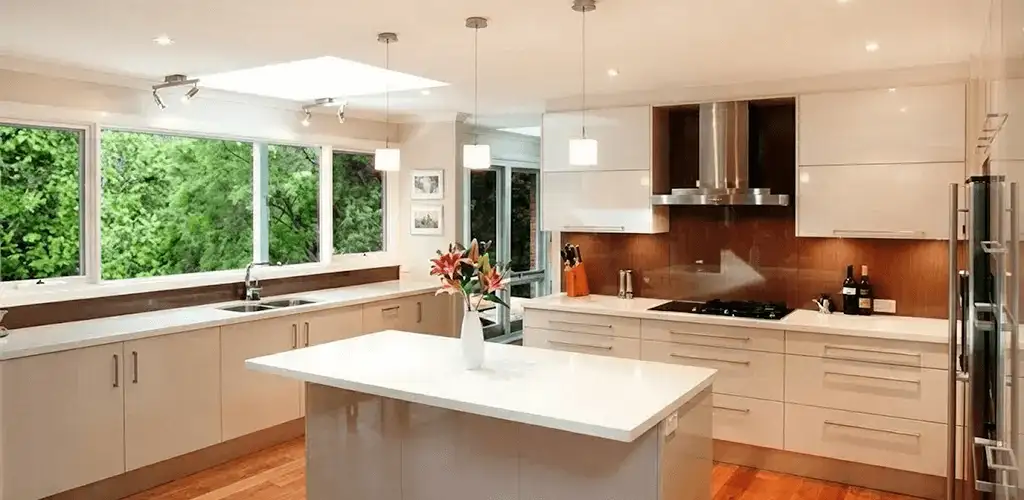 Kitchen cabinet refacing and remodel results in a modern kitchen in Stamford, CT