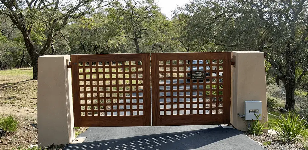 Driveway gate installation for a residential property in Stamford, CT