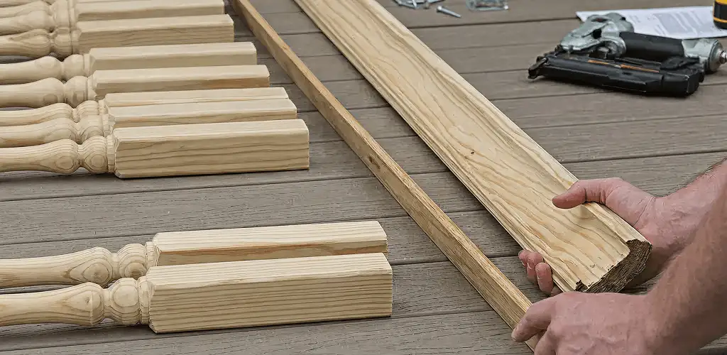 Handrail installation materials and wood components for stair rail work in Stamford, CT